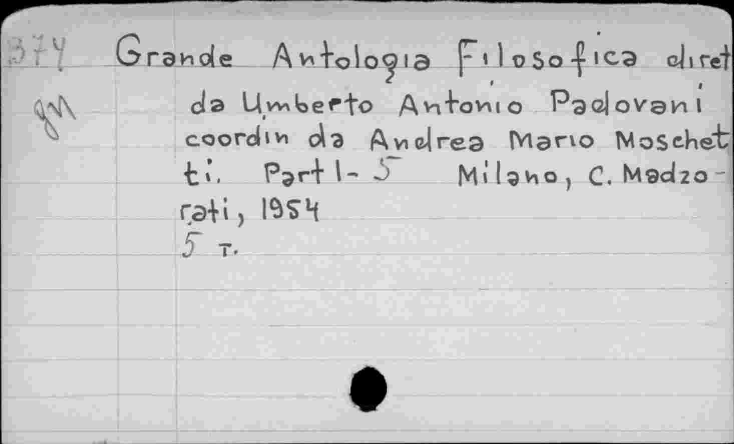 ﻿LI
rands Аи}01о^1Э f’I ©So-f «СЭ ehret da Uvnloe^to А'п'Ьо^ю Paalovsni coordiH da Avi&lrea Mano IMosehet t ».	Pari I- -5 M» lано ) C. Msdzo -i
ra+i) IW